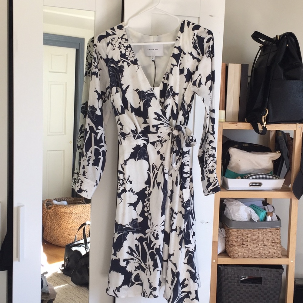 Floral Wrap Dress